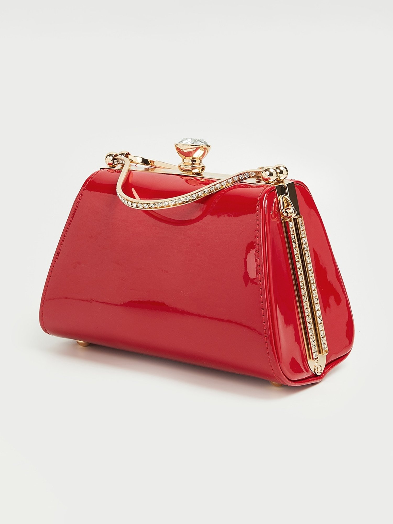 Code by Lifestyle Red Embellished Handbag