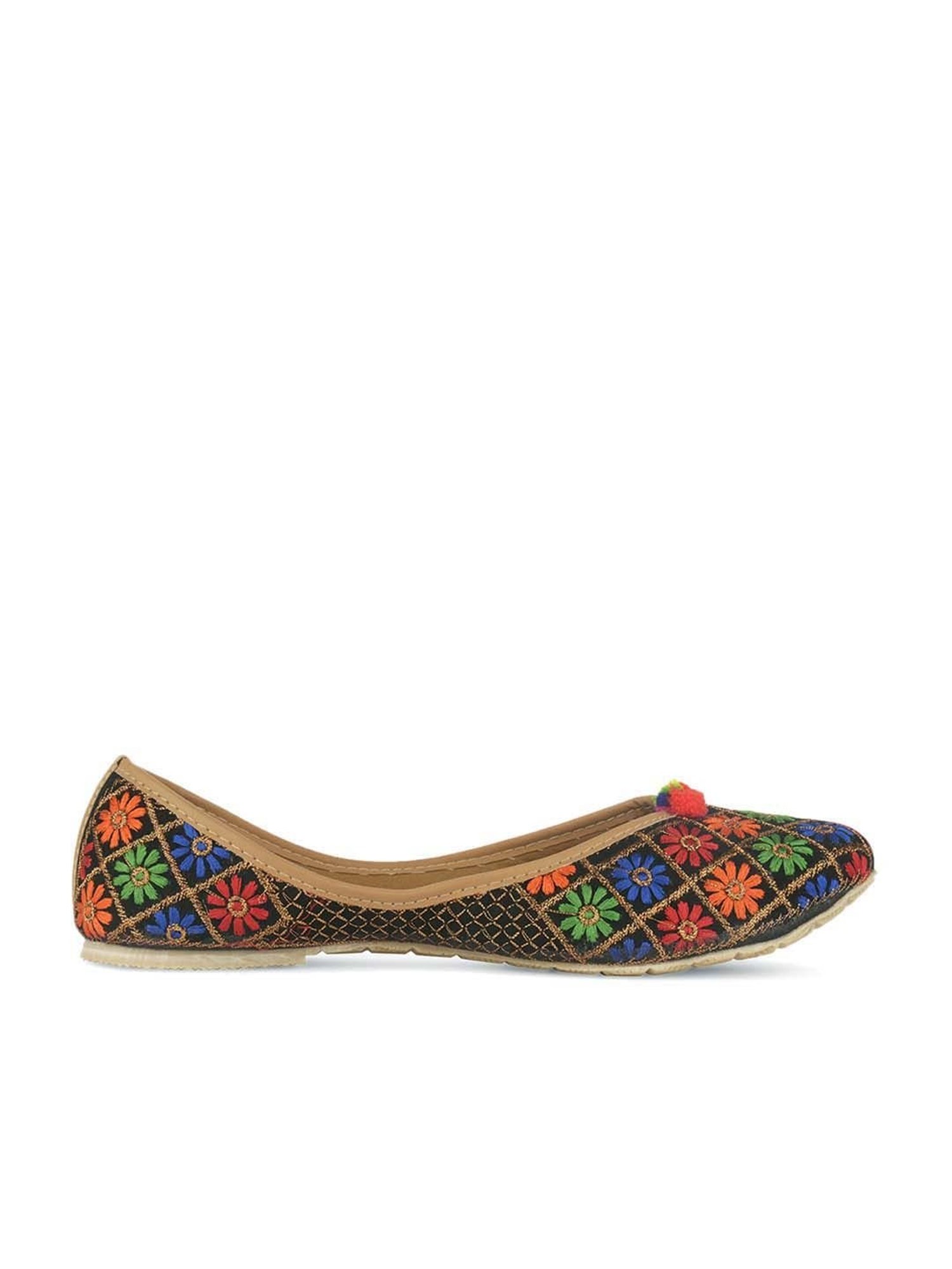 Desi Colour Women's Multicoloured Ethnic Juttis