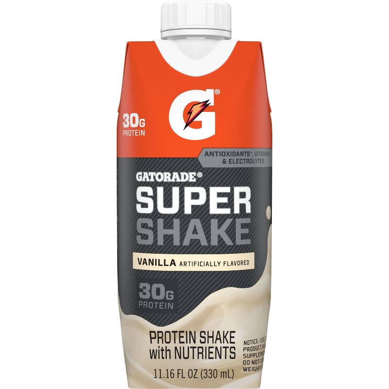 Gatorade Super Shake Ready-to-Drink Protein - Vanilla - 4pk/11.16 fl oz Bottles