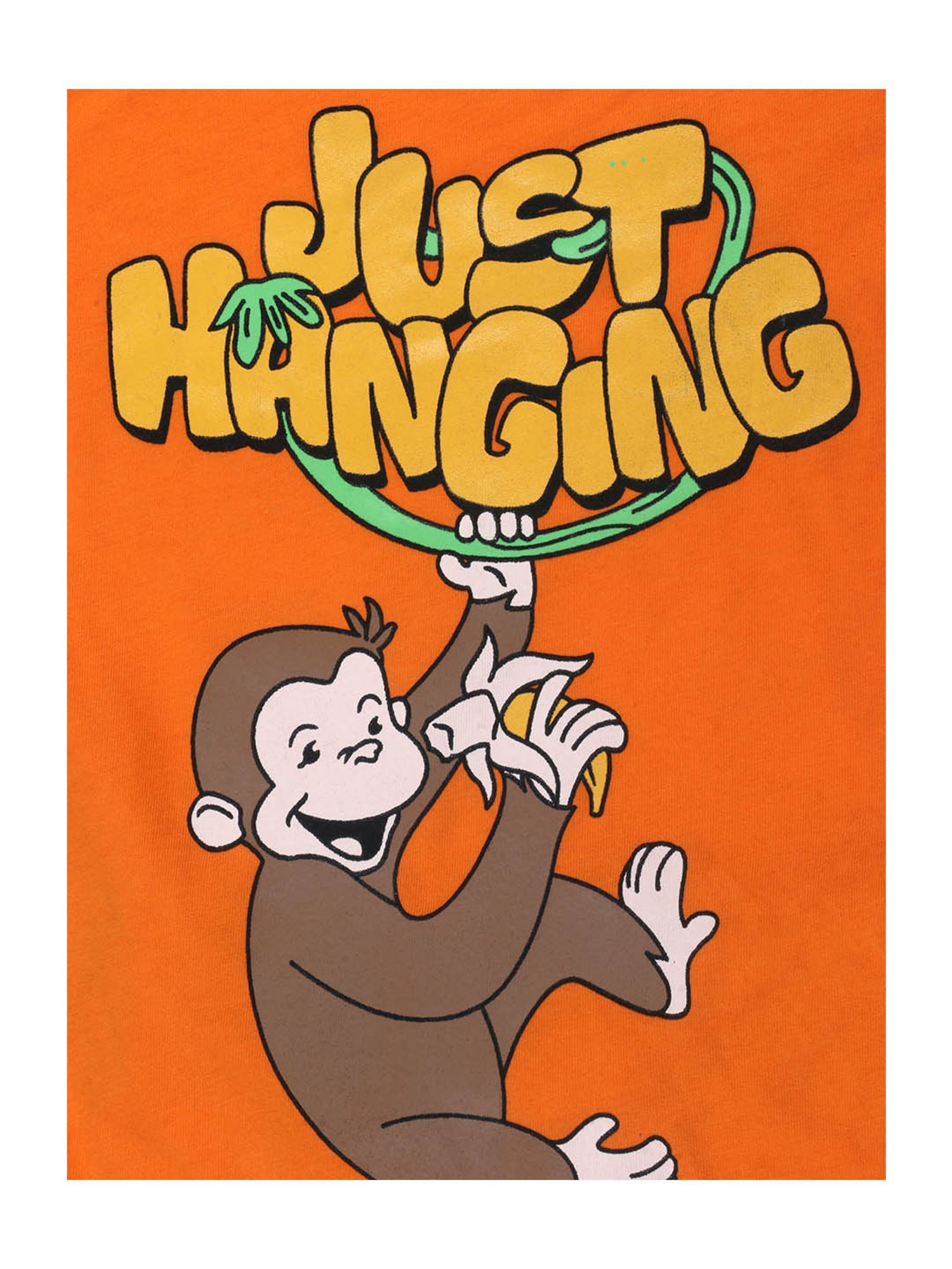 Lazy Shark Kids Orange & White Printed  T-Shirt with  Shorts