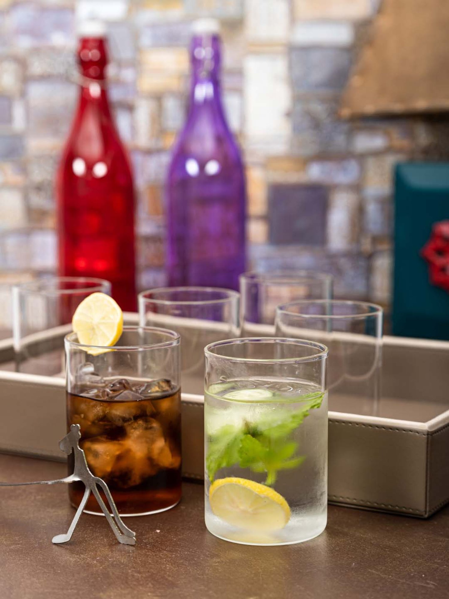 ROXX Transparent Glass Drinking Glasses (300 ml) - Set of 12