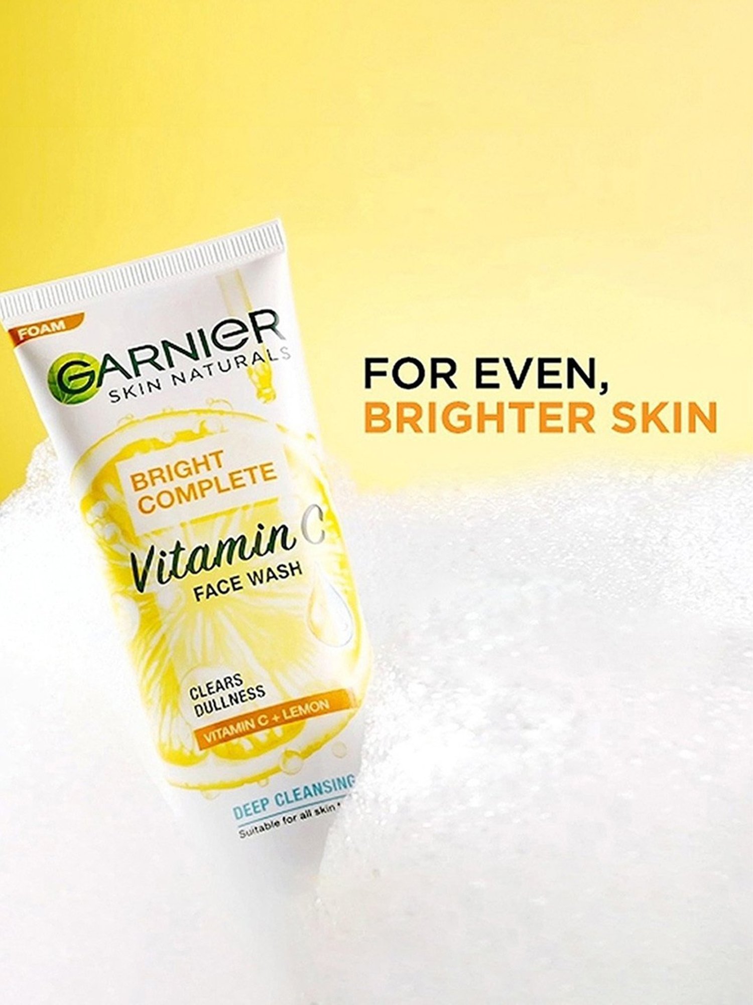 Garnier Bright Complete Vitamin C Face Wash - 100 ml