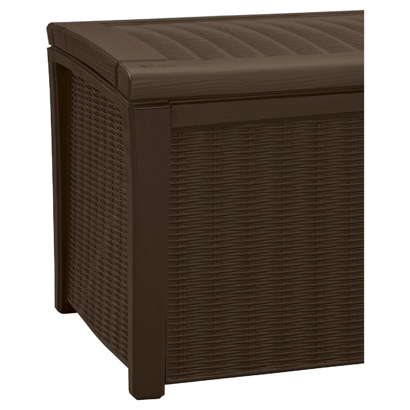 Borneo 110gal Rattan Outdoor Storage Deck Box - Brown - Keter