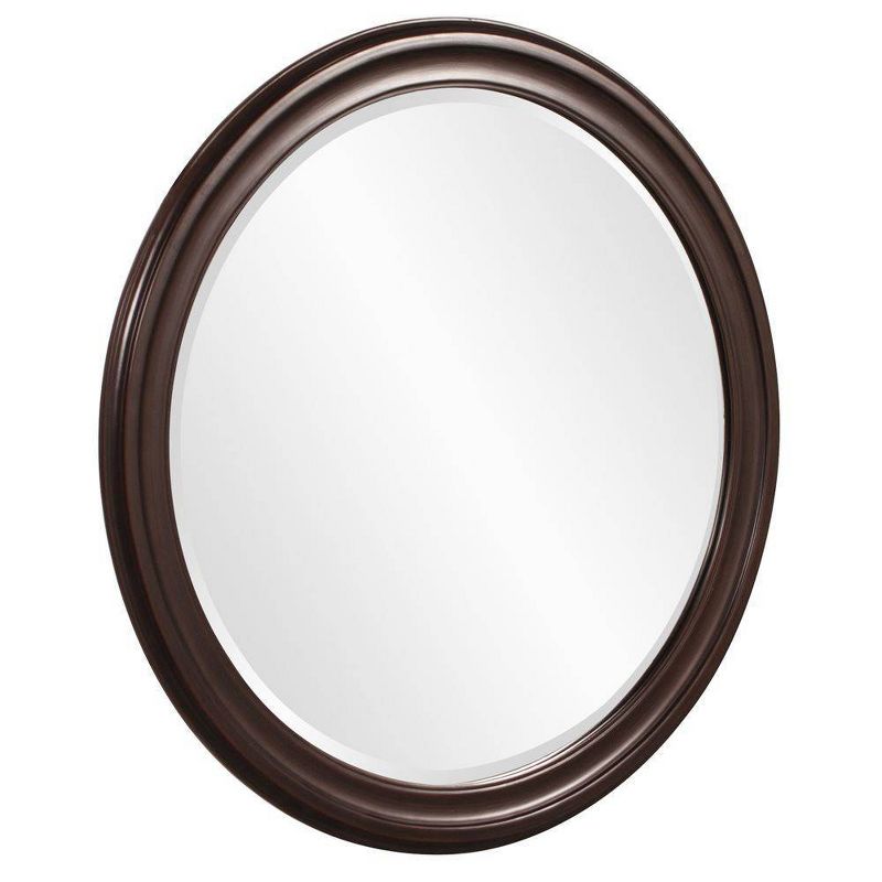 Round George Decorative Wall Mirror Brown - Howard Elliott