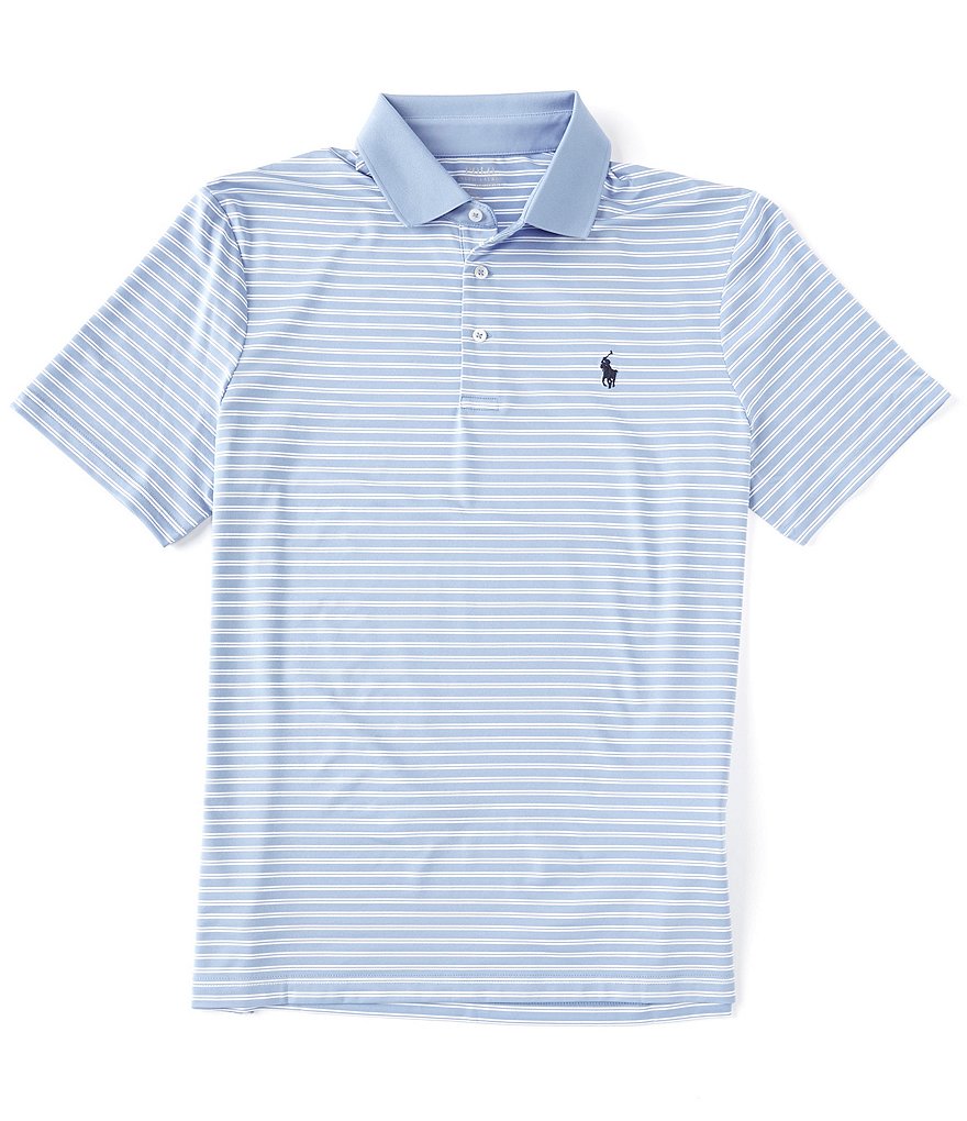 Polo Ralph Lauren Classic-Fit Airflow Jersey Performance Stretch Short-Sleeve Recycled Materials Polo Shirt