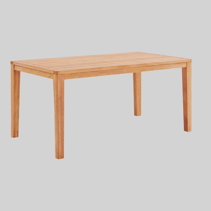 Renaissance Square Outdoor Patio Stacking Table - Gray - Vifah