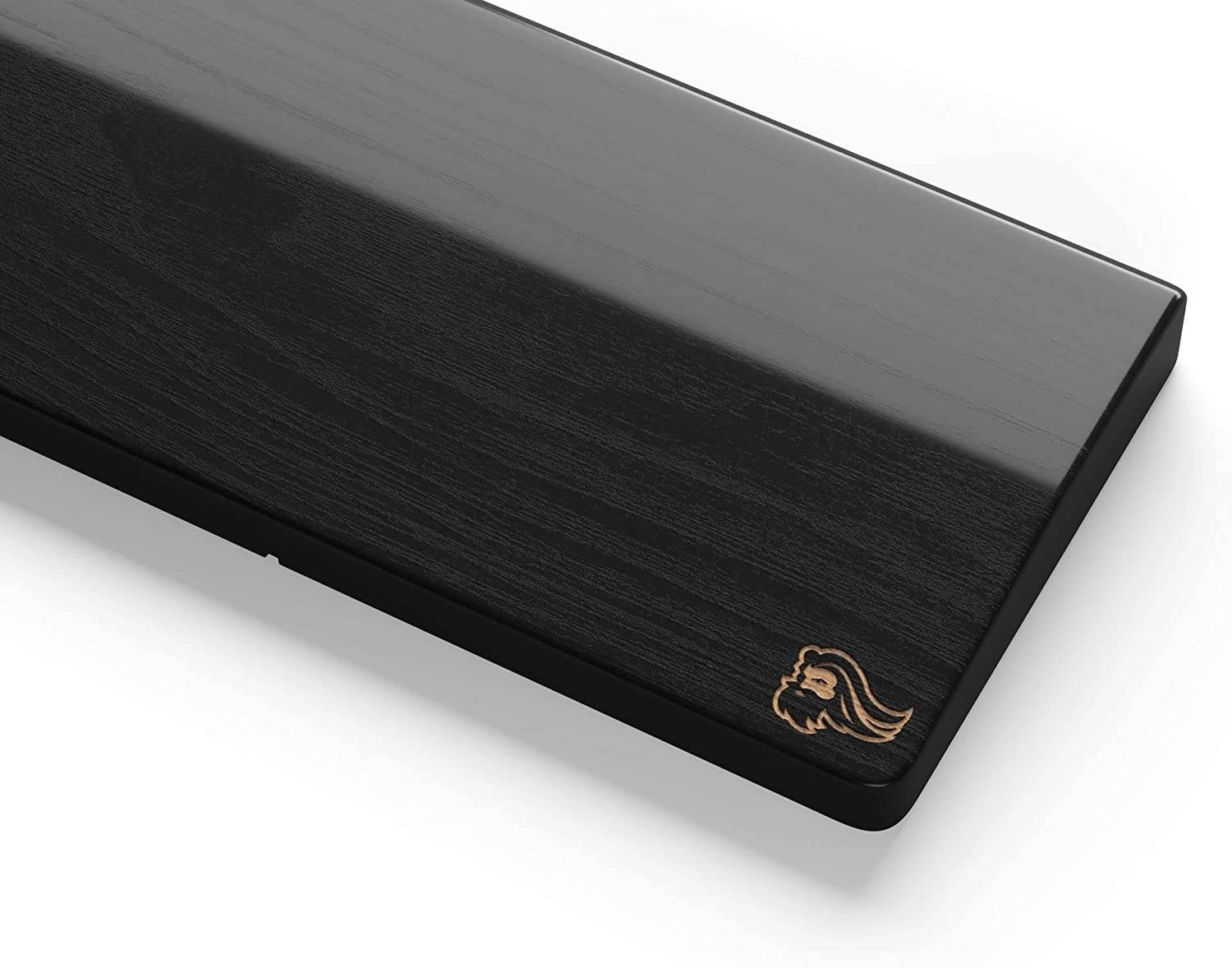 Glorious Gaming Wooden Wrist Rest - TENKEYLESS (TKL) - Onyx/Black - Mechanical Keyboards Wood Ergonomic Palm Rest| 14x4 inches/19mm Thick (GV-87-DARK)