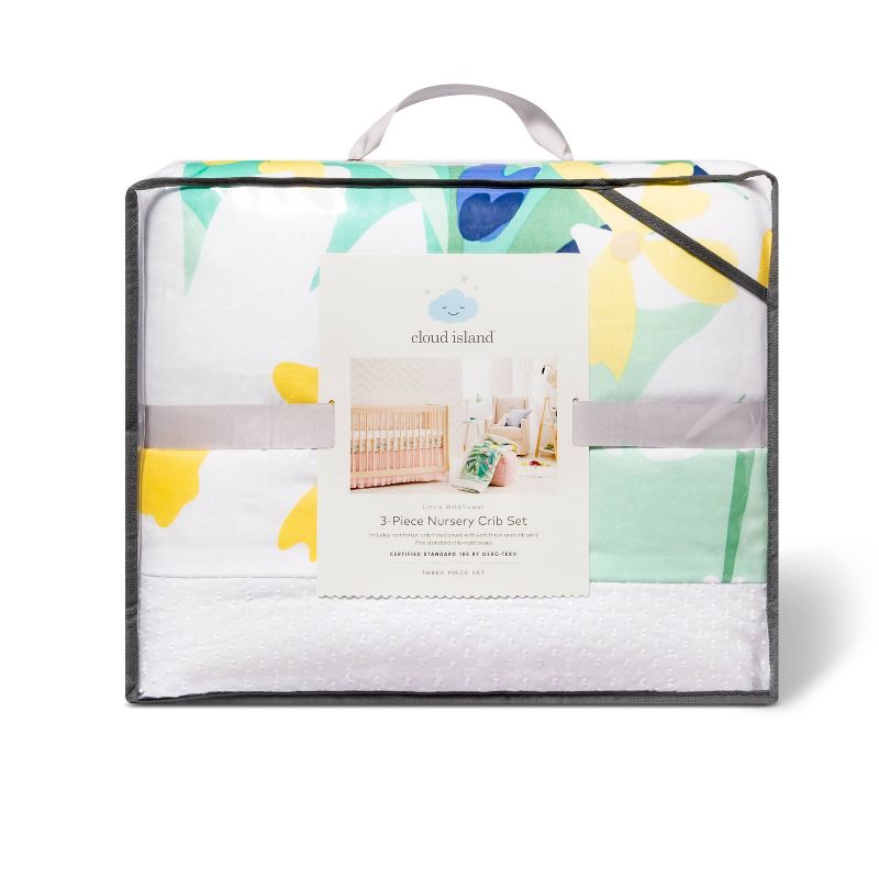 Crib Bedding Set Wildflower 3pc - Cloud Island™ Floral
