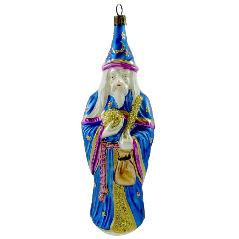 Larry Fraga The Wizard Christmas Ornament Crystal Ball  -  Tree Ornaments