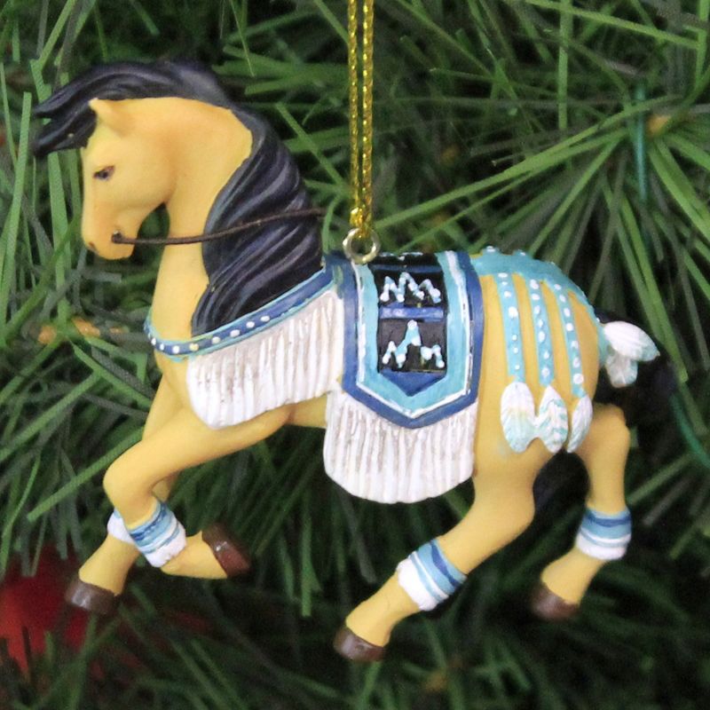 Trail Of Painted Ponies 2.25" Turquoise Princess Ornament Christmas  -  Tree Ornaments