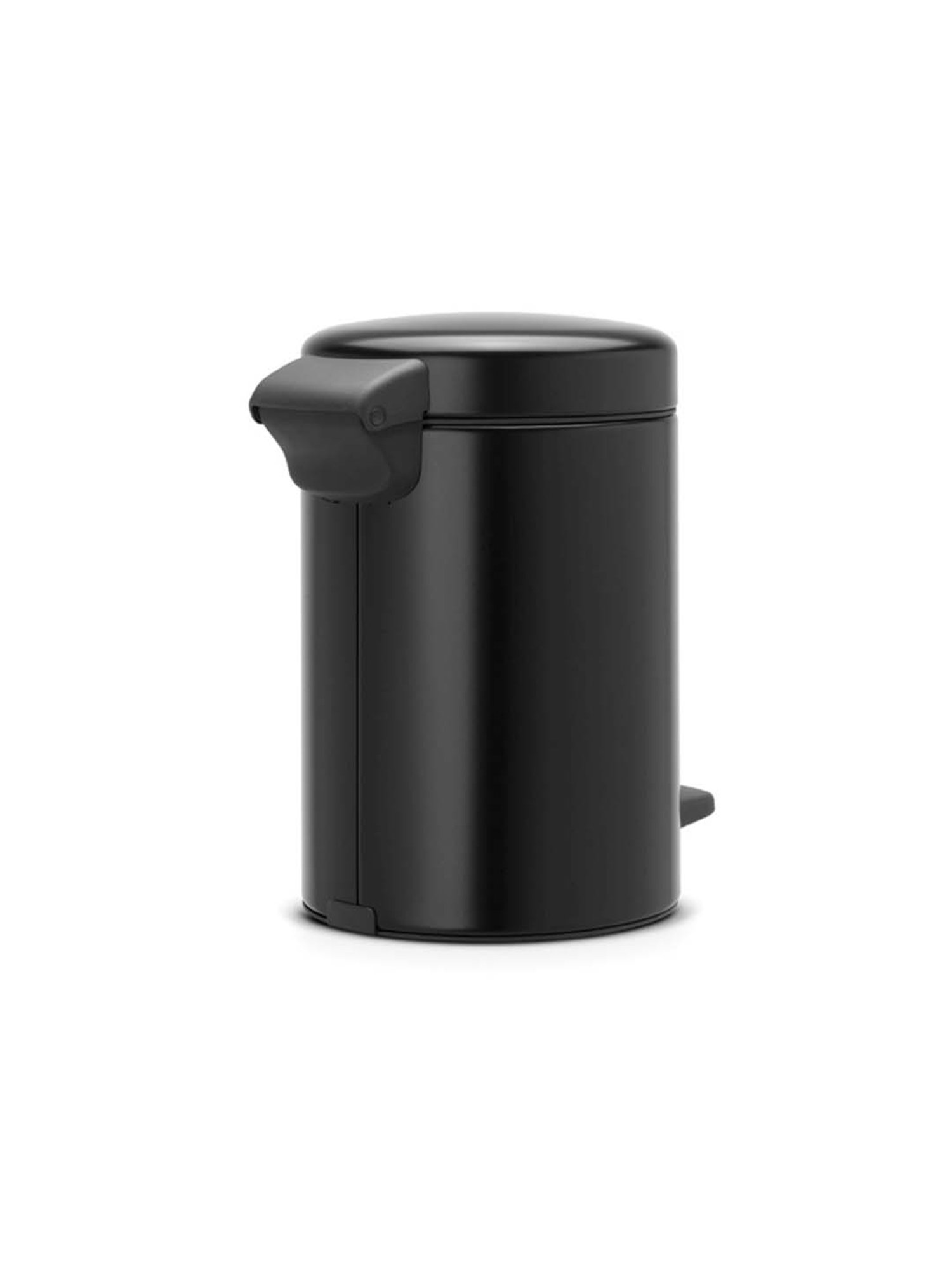 BRABANTIA New Icon Black Plastic Pedal Bin (3 L) - Set of 1