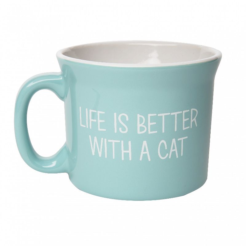 Amici Home Cat Life is Better Coffee Mug, 20oz