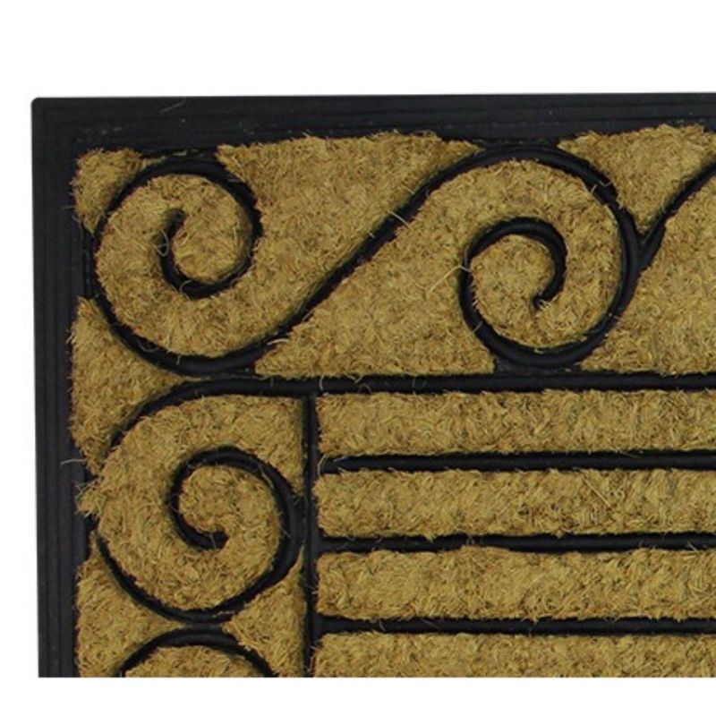 1'6"x2'6" Small Hello Door Mat Black - Threshold™