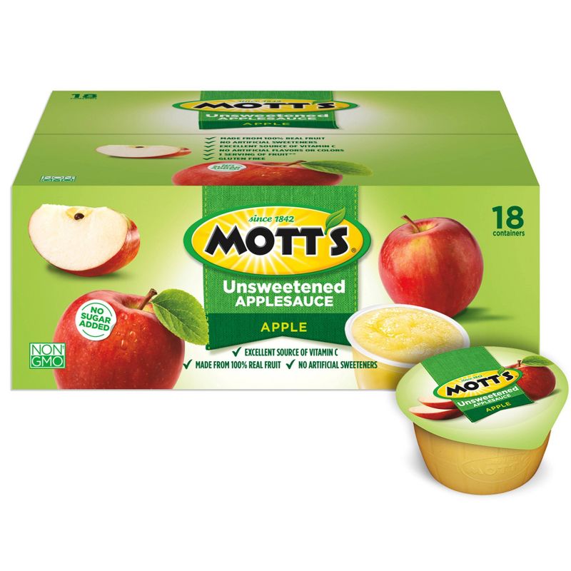Mott's No Sugar Added Applesauce - 18ct