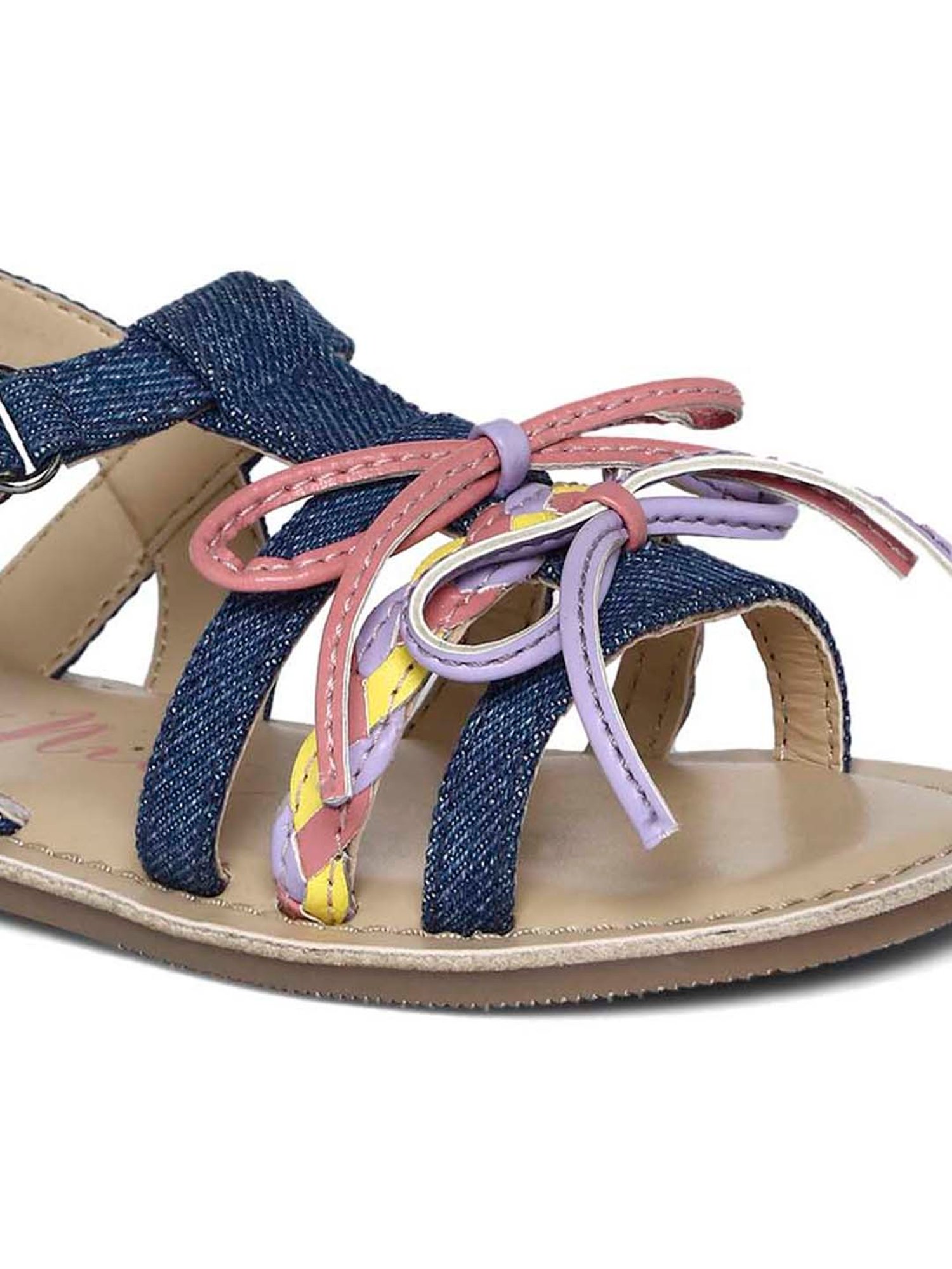 Aria Nica Kid's Funk Blue Ankle Strap Sandals