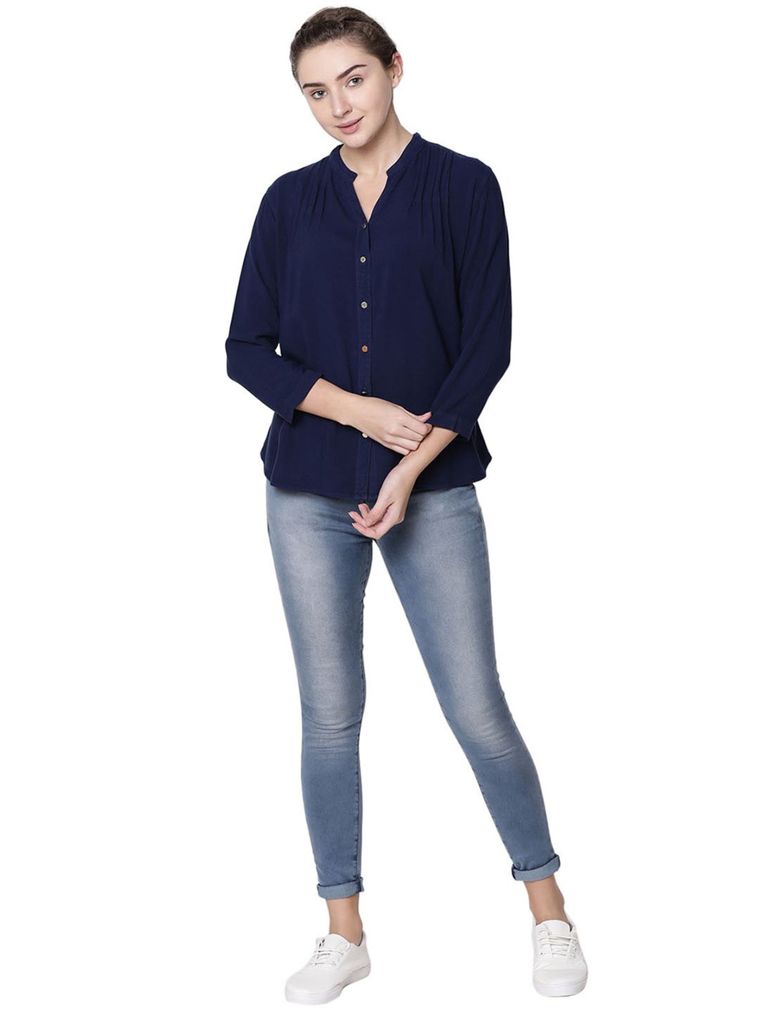 Identiti Blue Regular Fit Shirt