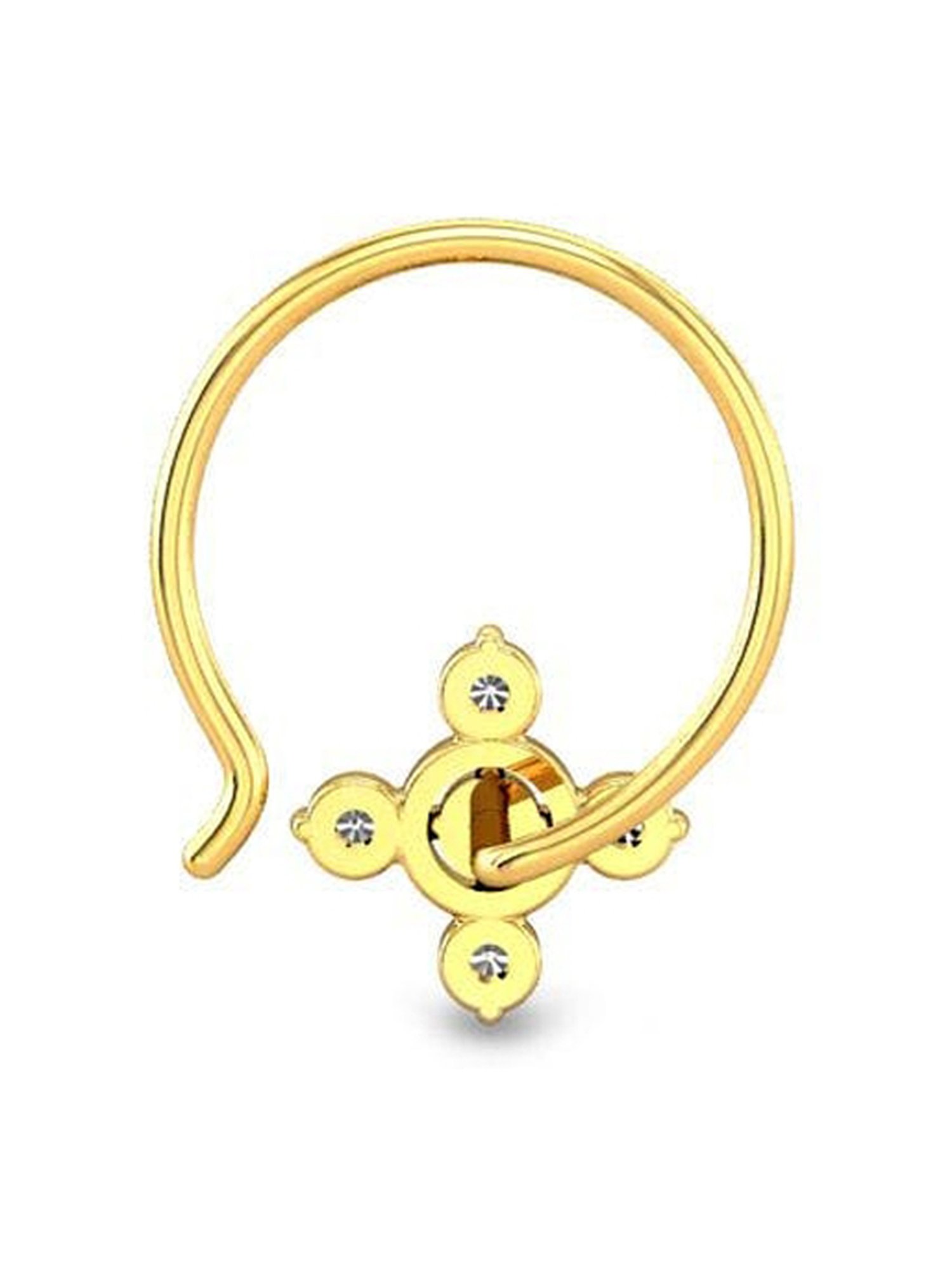 Malabar Gold and Diamonds 18 kt Gold & Diamond Nosepin