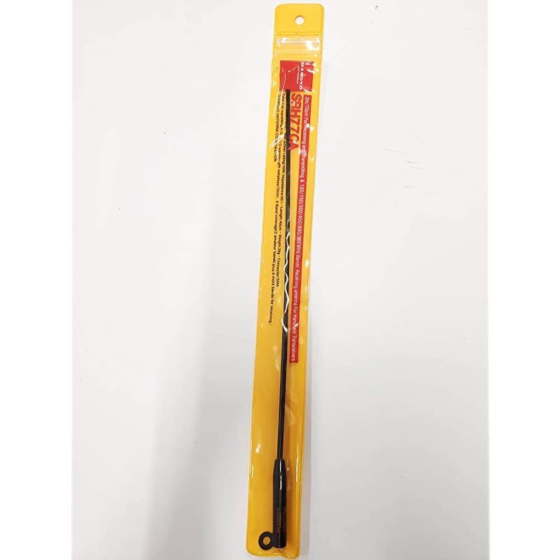 Original SRH77CA 144440 MHz DualBand High Gain Handheld Antenna Rx 120~900 MHz Gain 440 Mhz 215 dBi Max Power 10 Watts Length 15 SMA