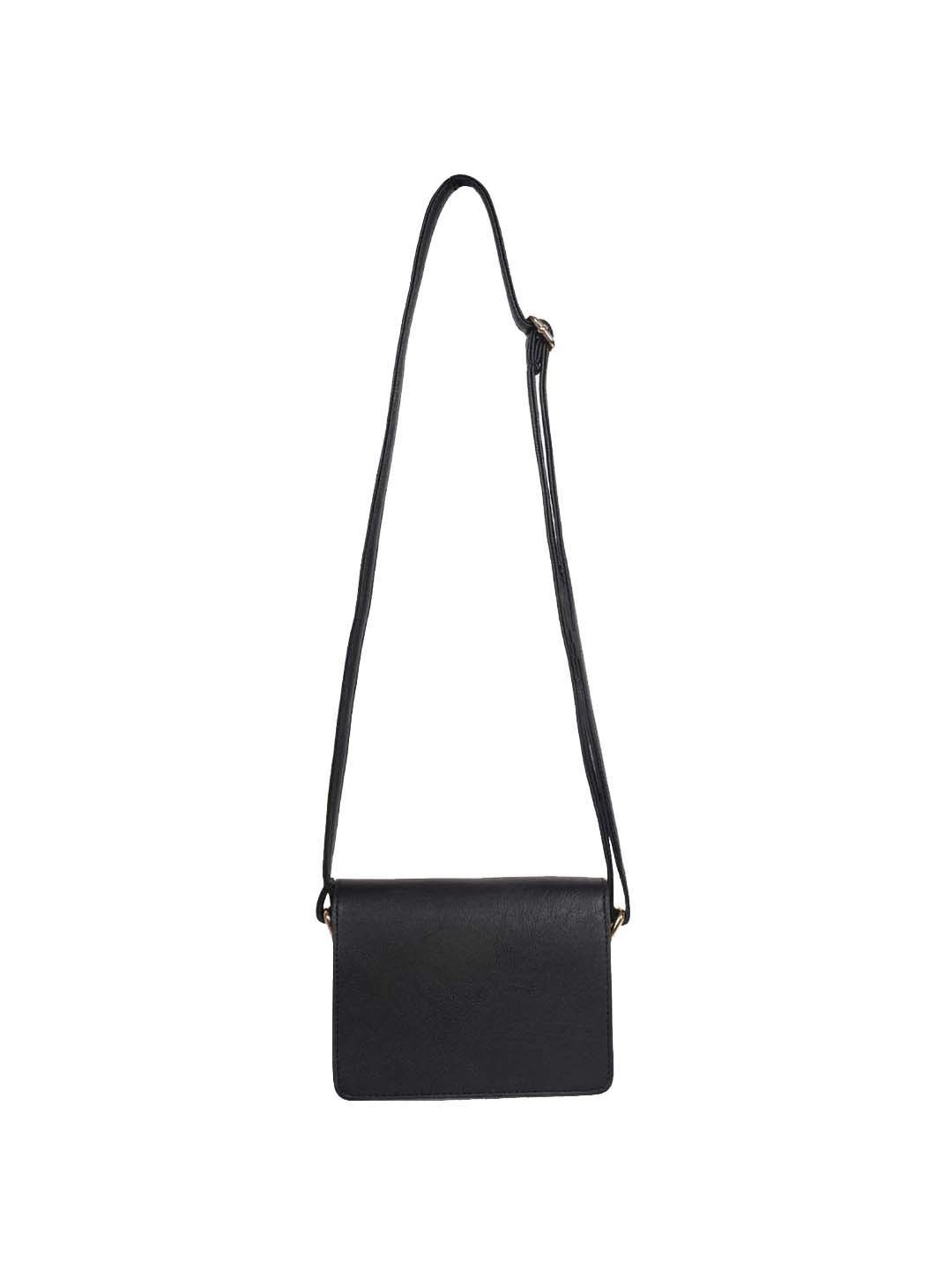 BELWABA Black Solid Small Sling Handbag