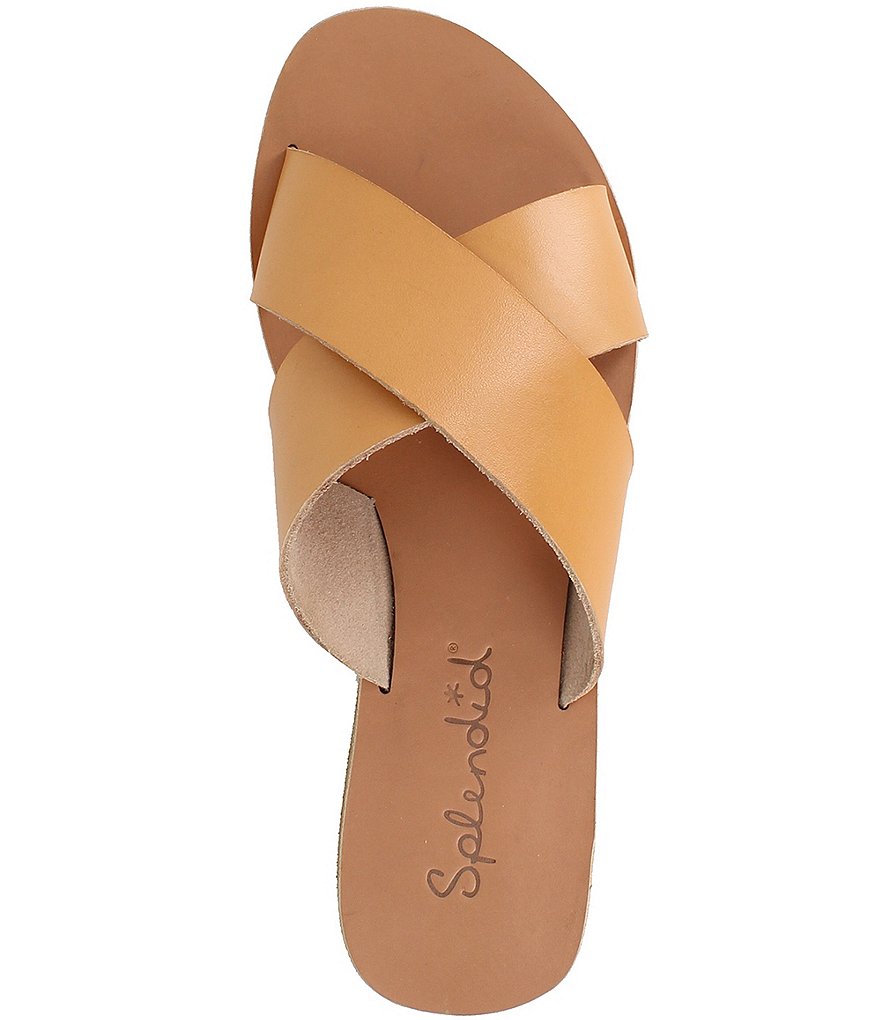 Splendid Tava Leather Crossband Slides