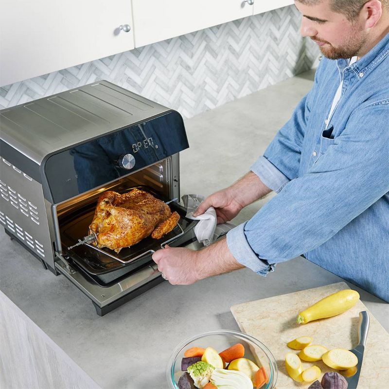 Instant Pot - Omni Plus 10-in-1 Air Fryer Toaster Oven - Black/Stainless Steel