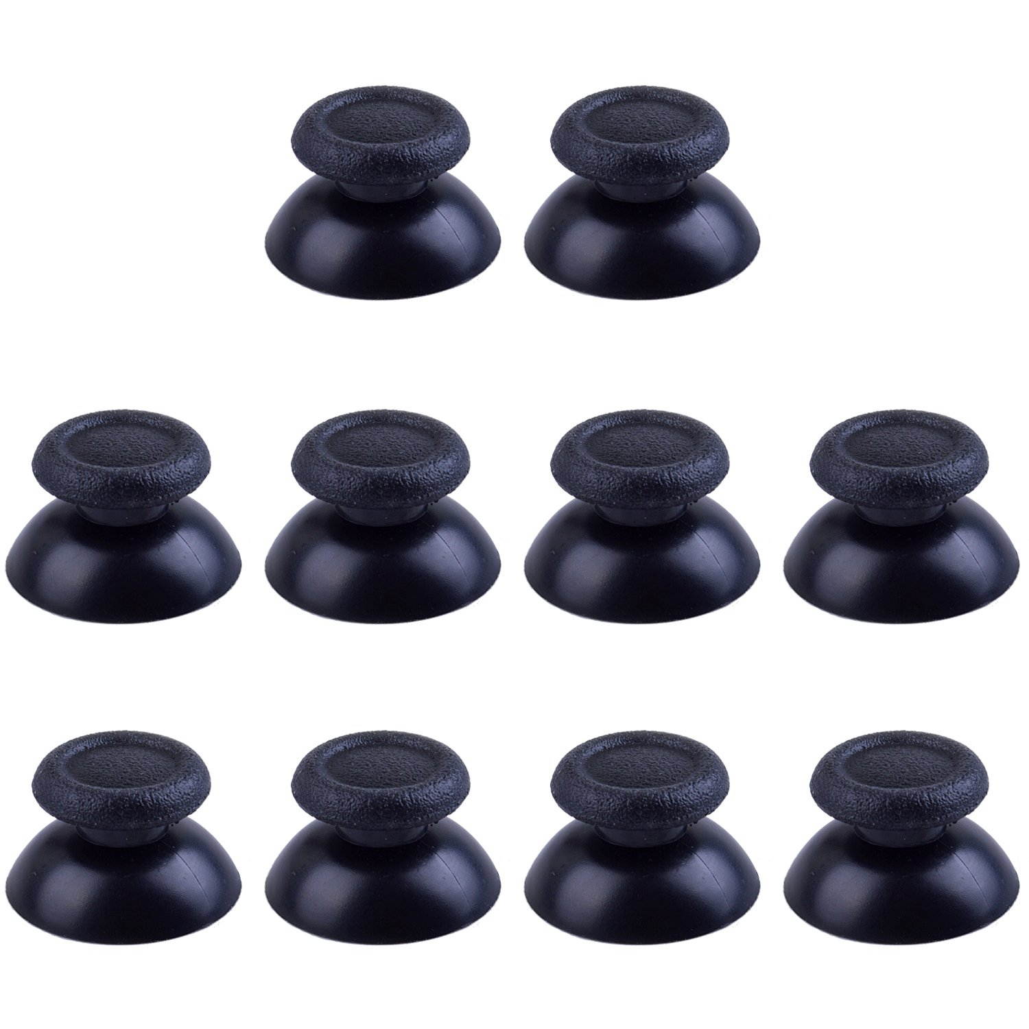 BronaGrand 5 Pairs Black Replacement Analog Stick Thumbsticks Thumb Stick Joystick for Playstation 4 PS4 Controller