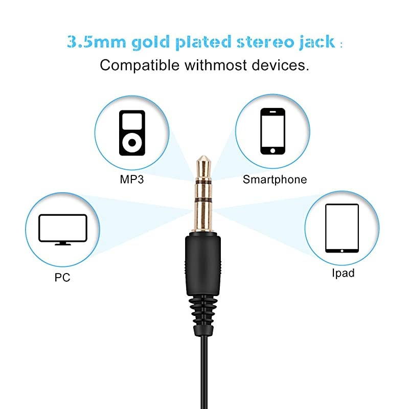 IPX8 Waterproof inEar Earphones Coiled Cable Swimming Earbuds with Stereo Audio Extension Cable Wired Black