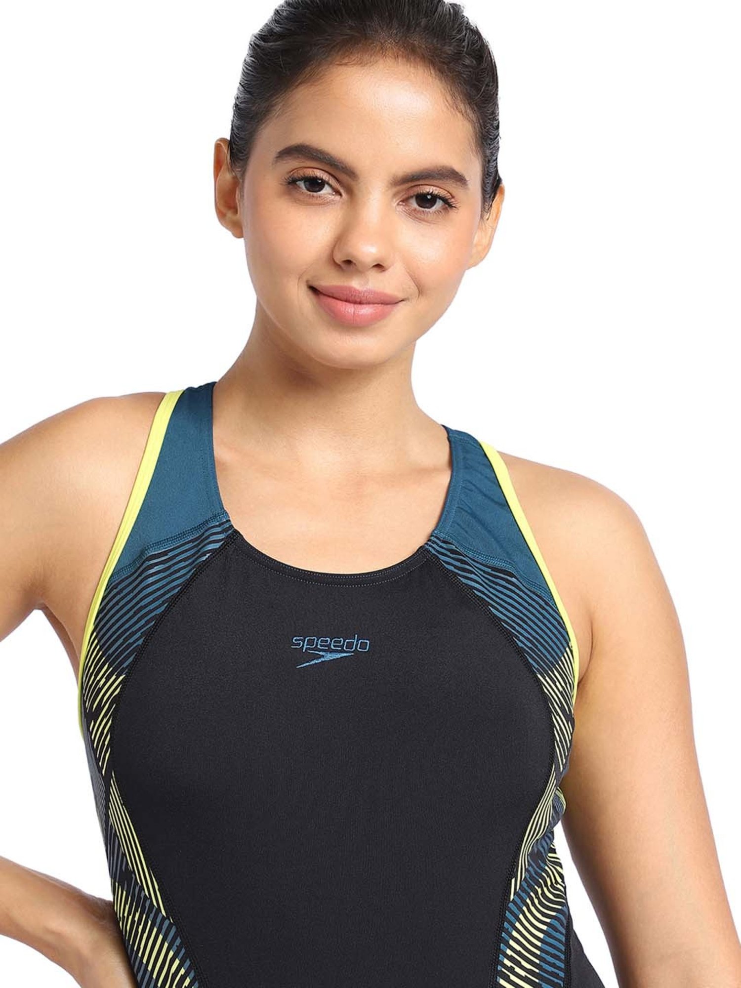 Speedo Black Printed Swimwear