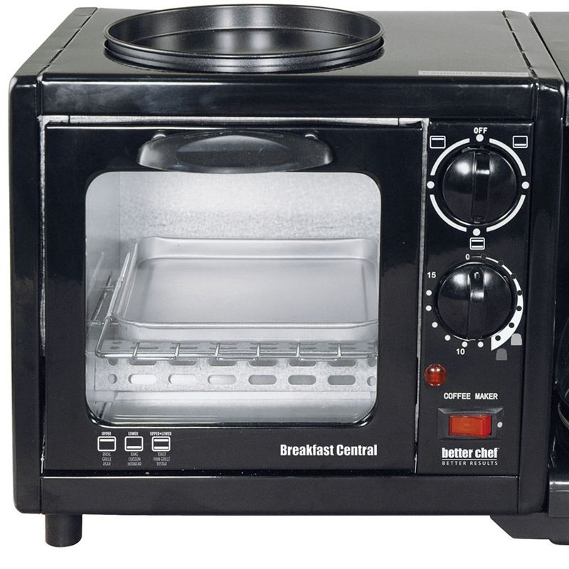 Better Chef Breakfast Central 3-in-1 Meal Maker- Black