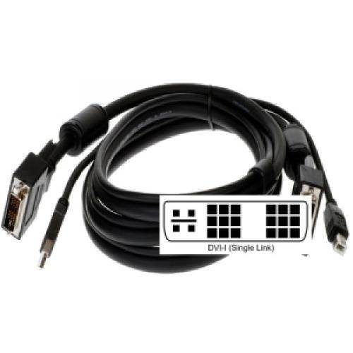 ConnectPRO SDU-15 15-ft 2-in-1 DVI-I/USB KVM Cable