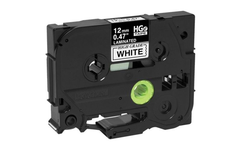 Brother P-Touch TZe Extra-Strength Adhesive Laminated Labeling Tape - Black/Yellow