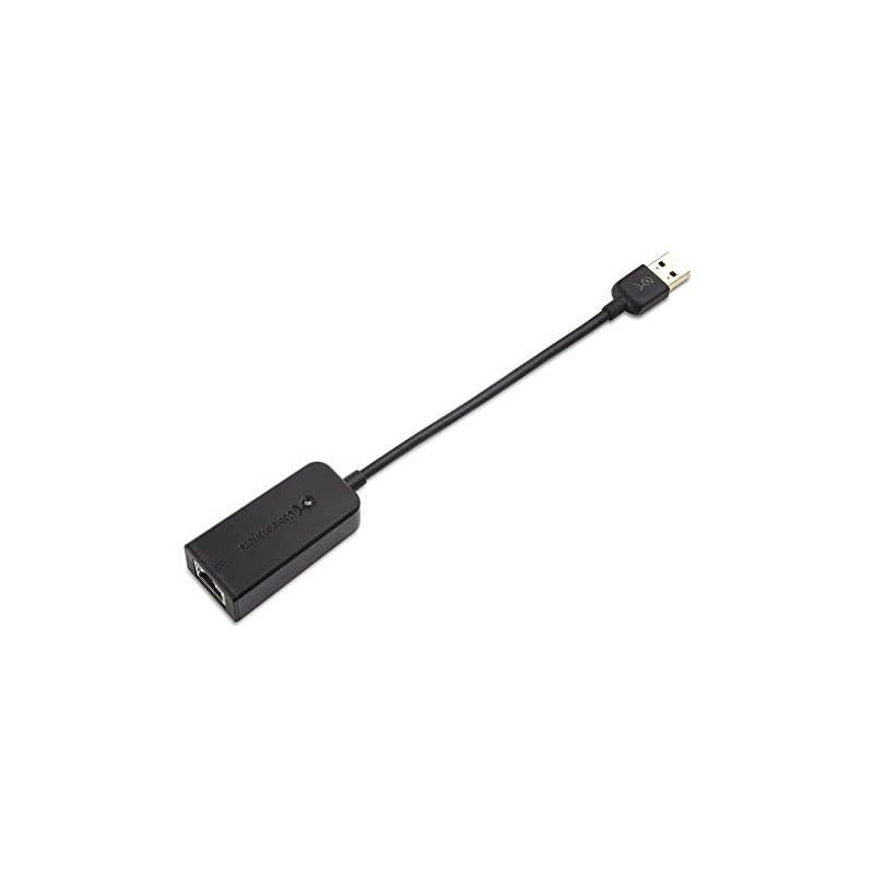 USB to Ethernet Adapter (USB 3.0 to Ethernet) Supporting 10/100/1000 Mbps Ethernet Network in Black