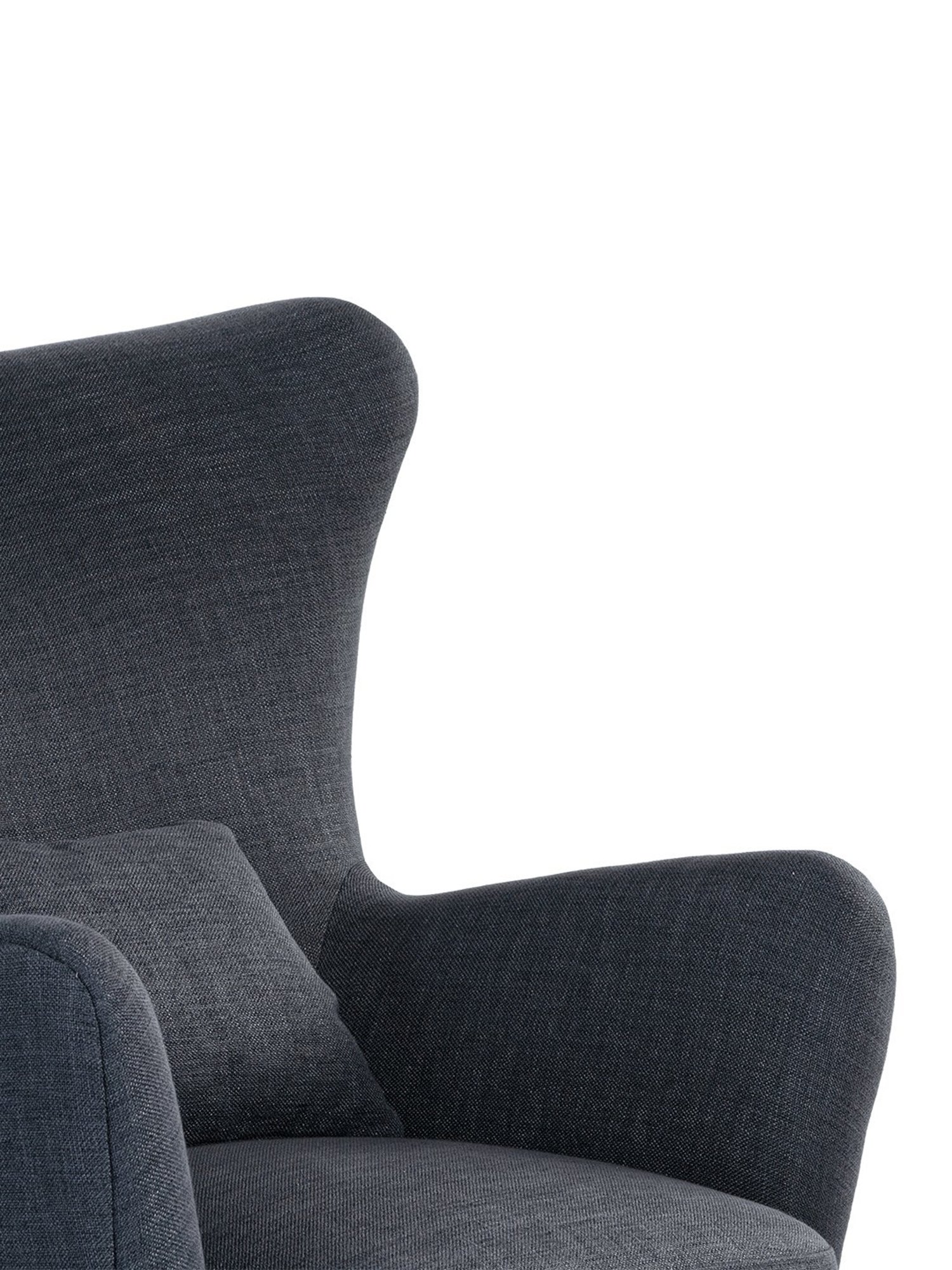 Durian Lindsey Blue & Black Fabric Lounge Chairs