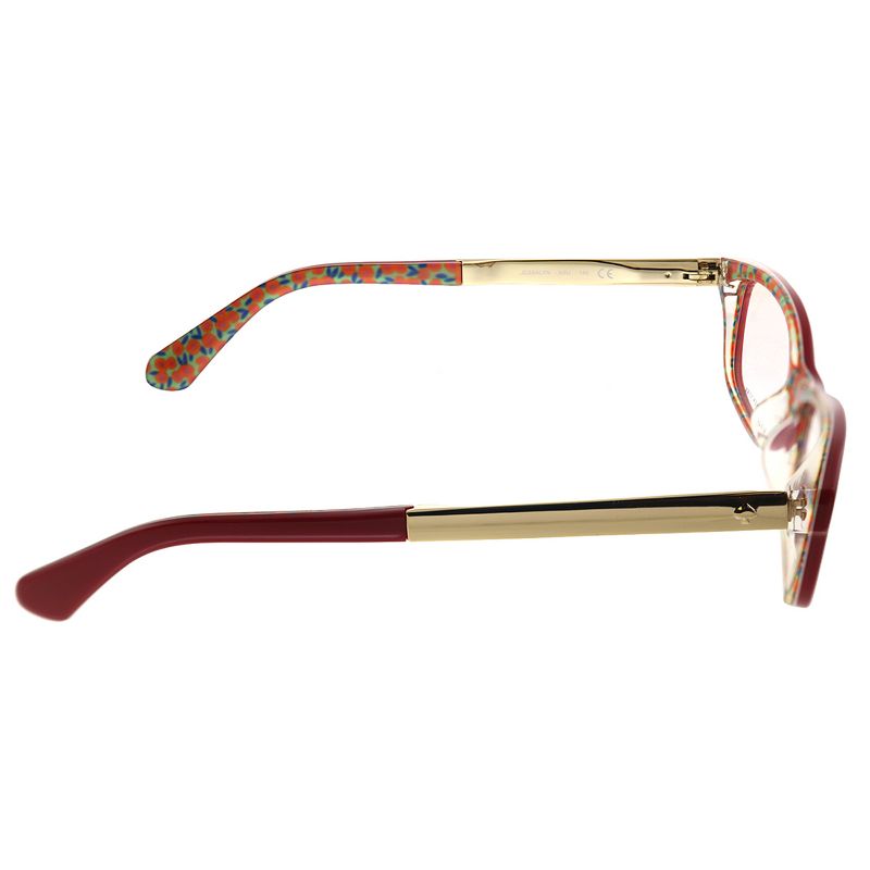 Kate Spade Jessalyn XSU Womens Rectangle Eyeglasses Red Palladium 52mm