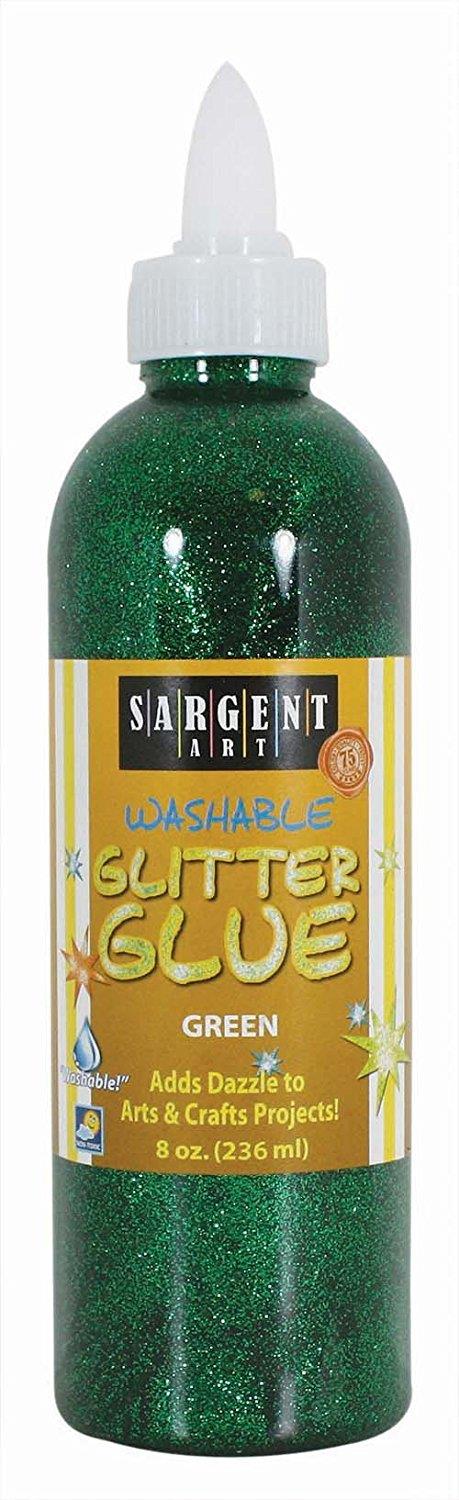 Sargent Art 221966 8Ounce Glitter Glue, Green