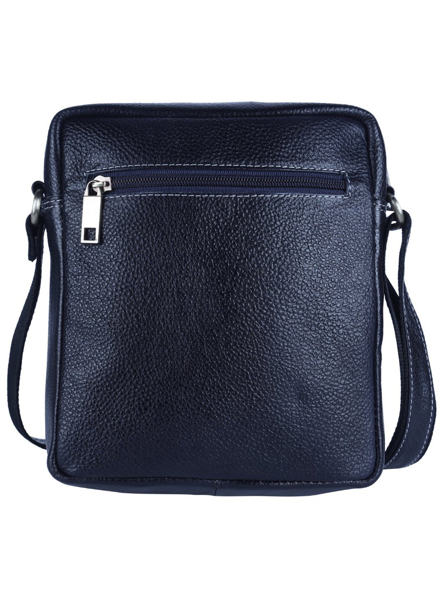 HiLEDER Pure Genuine Leather Messenger Shoulder Sling Cross Body Office Bag for Men and Women, Blue