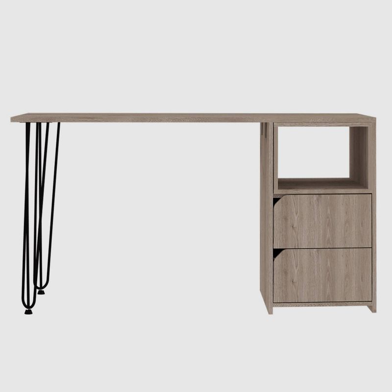 Aster 2 Drawer Desk Aged Oak - RST Brands