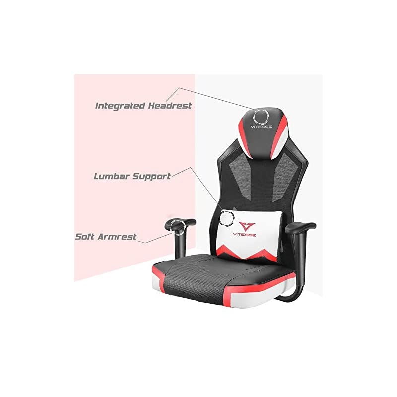 Armless Office Chair, Computer Desk Mesh Seat Chair, Mid Back Swivel Chair with Adjustable Height for Adults and Kids, No Armrest Home Office Task Chair for Small Spaces (Black)