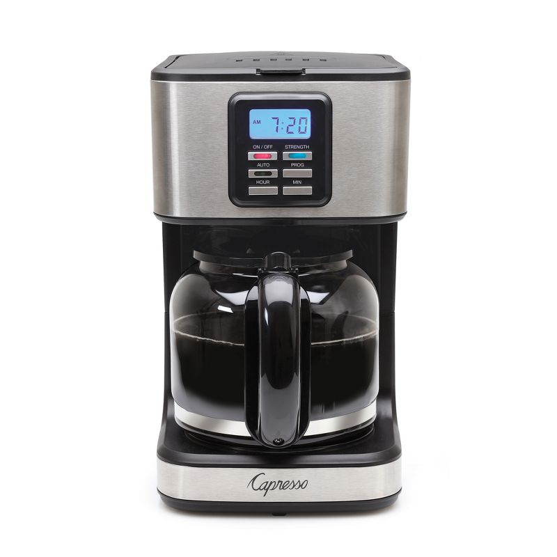 Capresso 12-Cup Compact Coffee Maker SG220 – Black/Stainless Steel 427.05