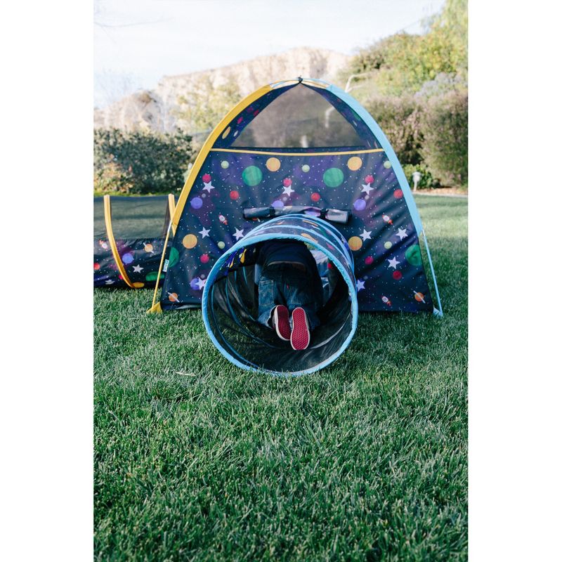 Pacific Play Tents Kids Glow In The Dark Galaxy Junction Play Tent And Tunnel Combo