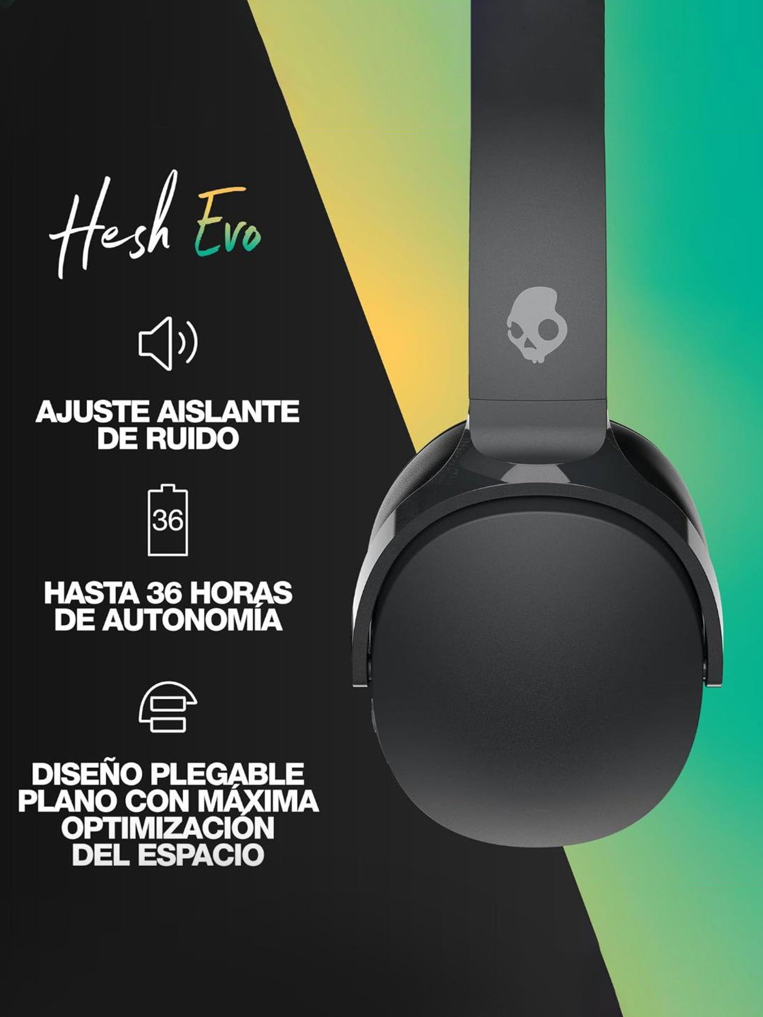 Major IV On Ear Wireless Bluetooth Headphone with Microphone (Black, True Wireless)