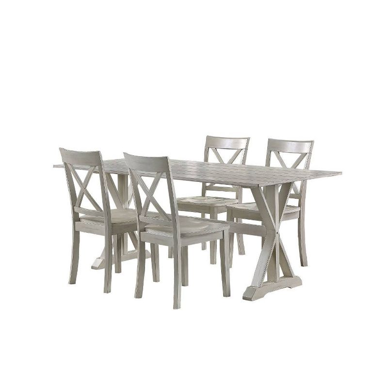 5pc Jamestown Dining Set White - Boraam