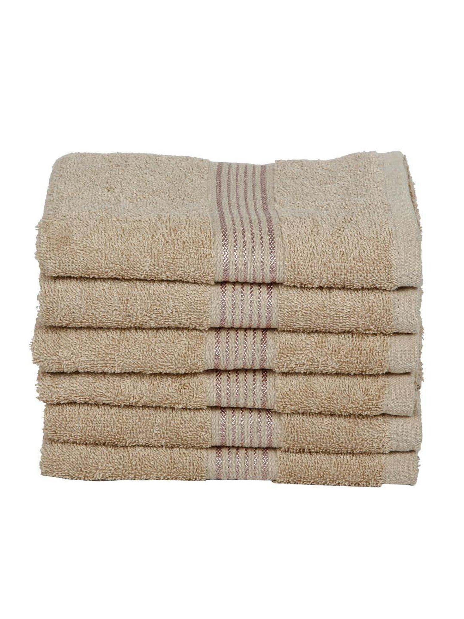 LORENA 100% Cotton Super-Soft Terry Towels -6pc Hand Towel (d`ross) solid-taupe