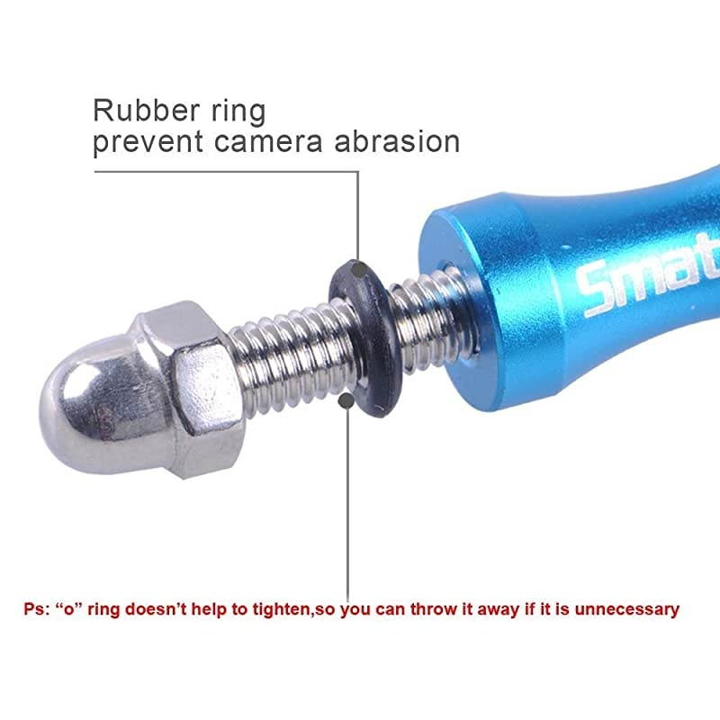 3pcs Long Aluminum ThumbScrew Set + Wrench Compatible for Gopro Max Gopro Session Hero 876 5 4 3+ 3 2 1GoPro hero 2018DJI OSMO Action Cameras