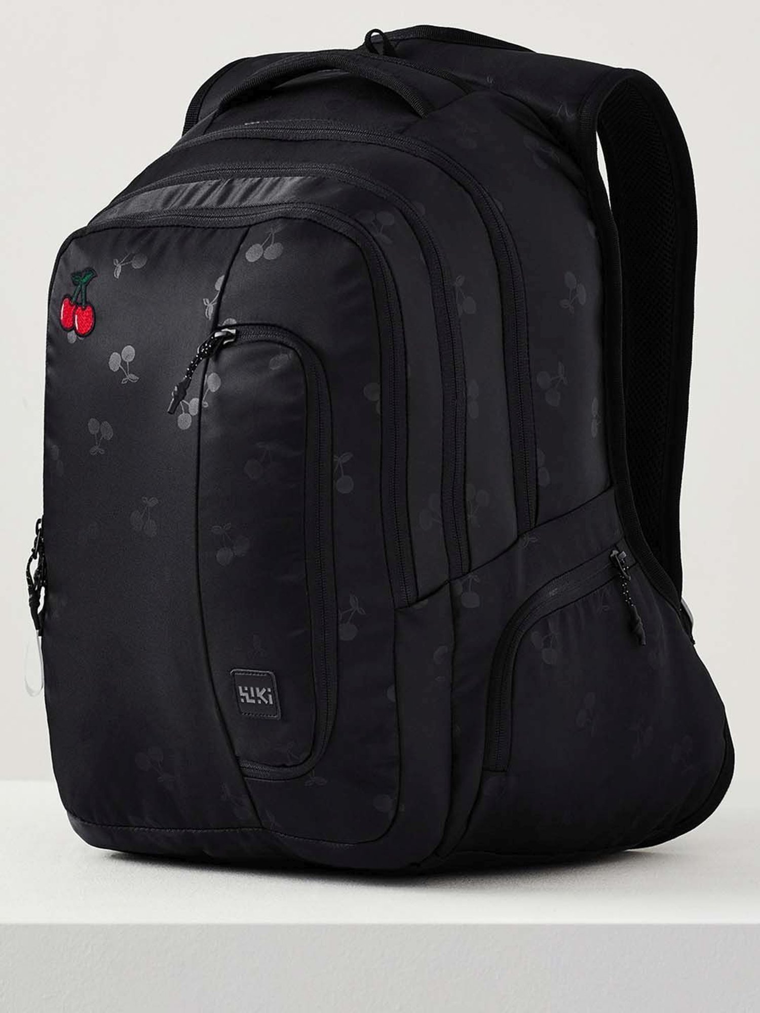 Wiki Back to School 4 Black Polyester Printed Backpack - 34 Ltrs