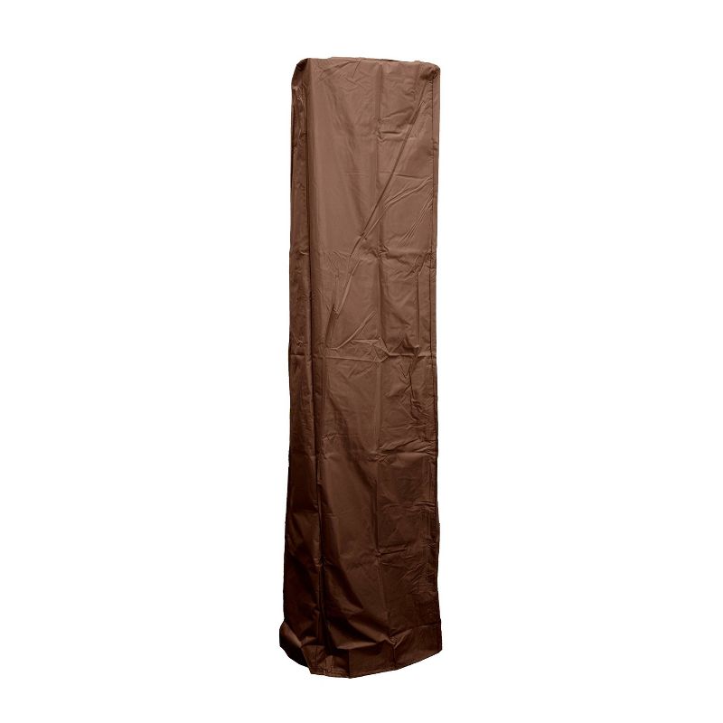Square Glass Tube Patio Heater Cover - Mocha - AZ Patio Covers