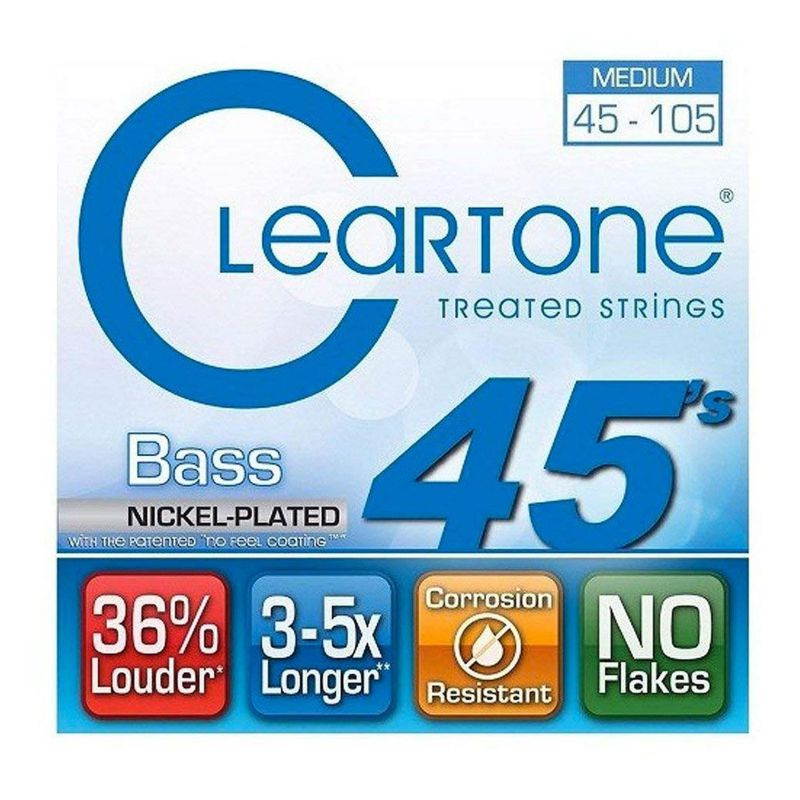 Cleartone Bass Guitar Strings - Medium - 6445 - 45-105 - 1 Pack