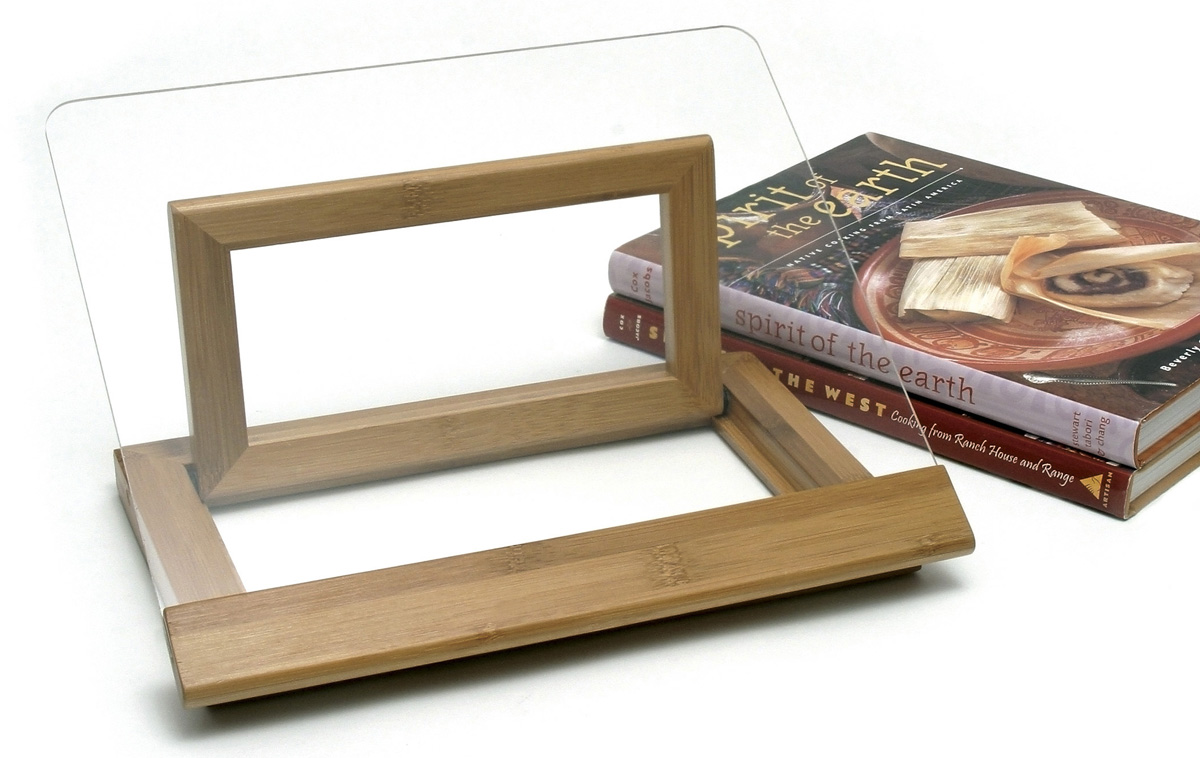Lipper International 8815 Bamboo and Acrylic Cookbook Holder