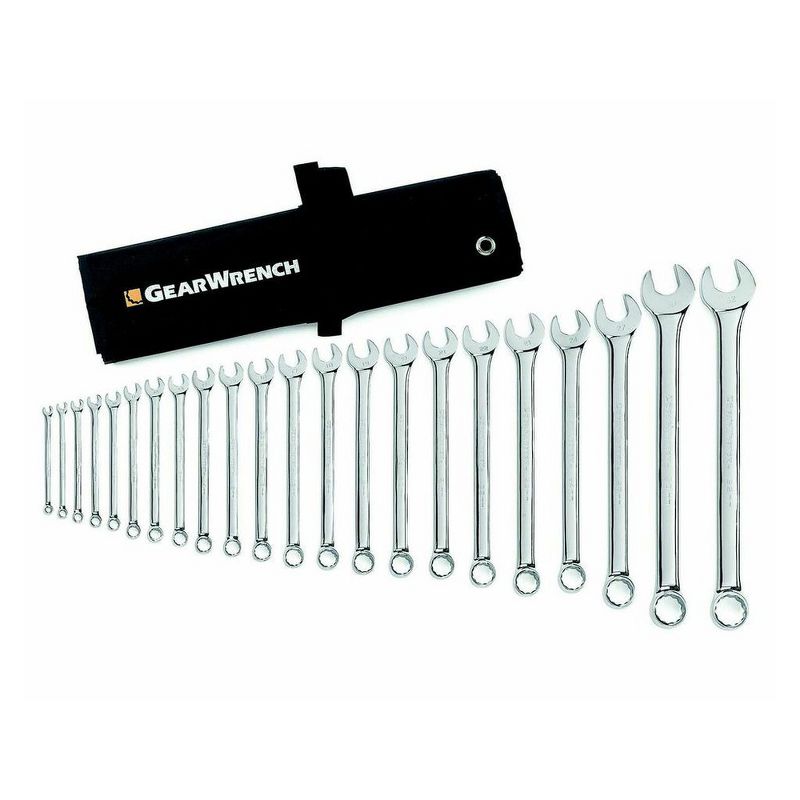 GearWrench 81916 22-Piece 12 Point Long Pattern Combination Metric Wrench Set