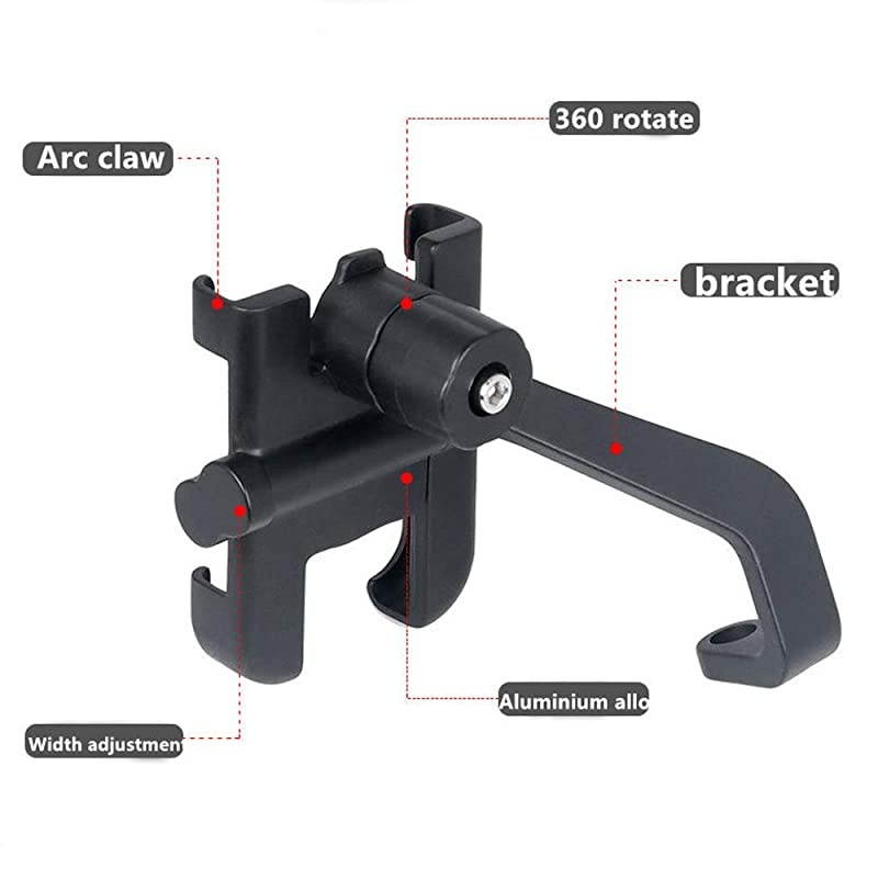 Alloy Mobile Phone Holder Bracket Mount for Motorcycle Mountain Bicycle Gold